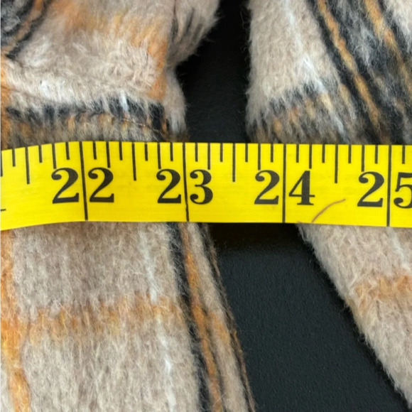 Sebby Jacket Shacket Chore Coat Plaid Pockets Lined Wool Blend Fall Barn Nature - Picture 5 of 10